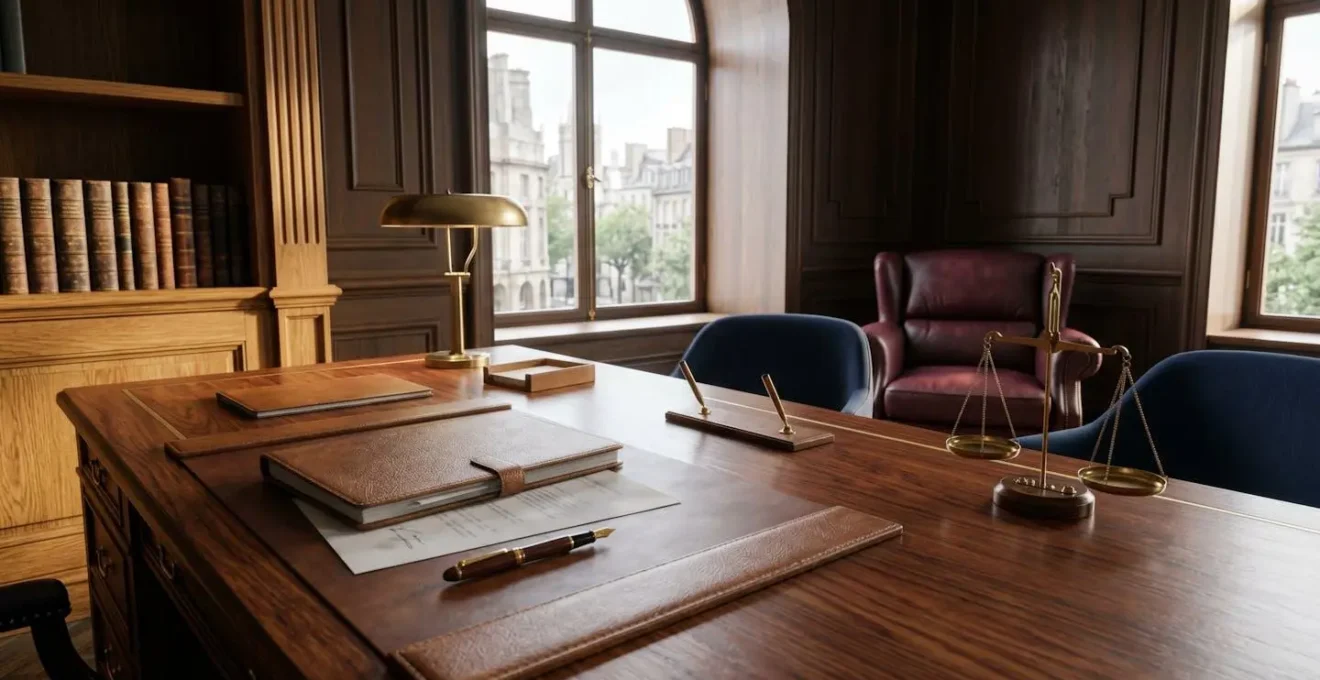 Scène symbolisant la gestion de patrimoine haut de gamme avec ambiance professionnelle et confidentielle