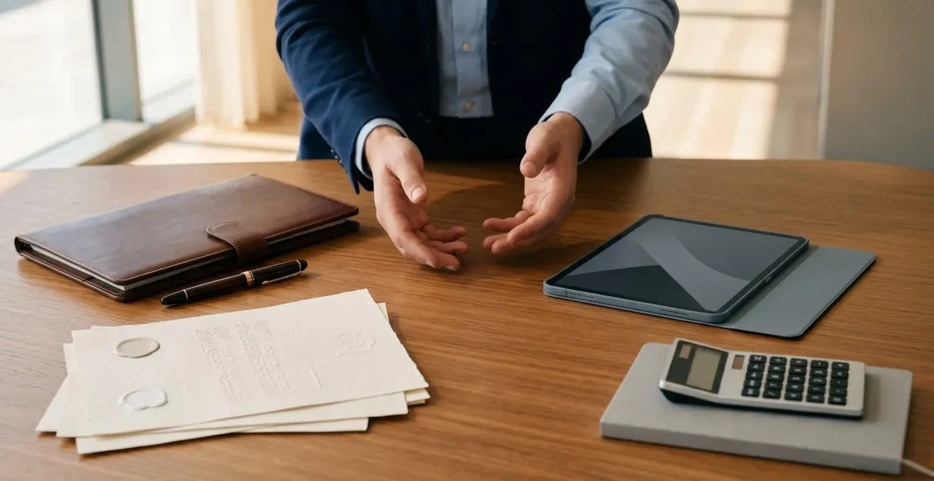 Professionnel du conseil patrimonial analysant différentes stratégies d'investissement pour un client